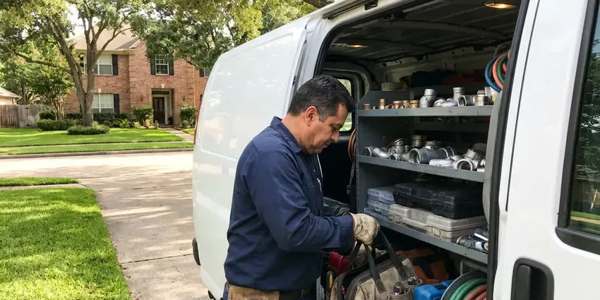 GNV Plumbing technician providing walls waterproofing in Wilmington